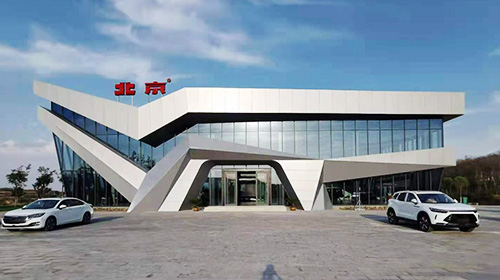 異型鋼結構案例：北京現代鄭州4S店